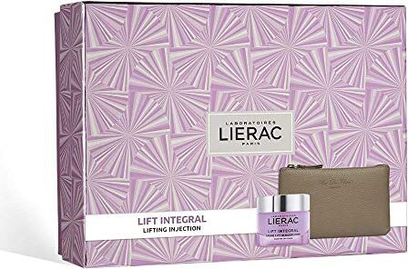 Lierac Lift Integral Crema Giorno + Cofanetto + Pochette in pelle Rue des Fleurs