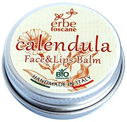 Erbe Toscane Unguento BIO CALENDULA – Ottimo per Viso e Labbra, Mani Screpolate e Pelle Secca Puro Concentrato di Natura – Prodotto a mano in Toscana (10 ML)