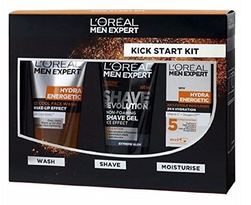 L'ORÉAL New Xmas Start kit – l' Oréal Men Expert Kick Start kit, per lui, confezione regalo, Goft set. Regalo per lui, nuovo arrivo, ultimo, nuovo, Natale, Natale
