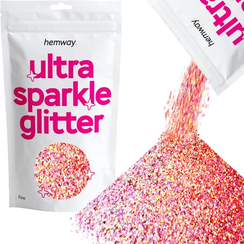 Hemway Belle Sparkle Glitter 100g 3,5 once cosmetici sicuri 1/64" oro rosa olografica