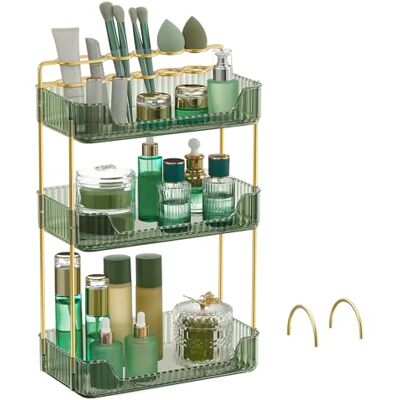 Organizzatore di trucco a 3 livelli SONGMICS - Rettangolare, Personalizzabile, Portagioie Organizzatore di trucco a 3 livelli SONGMICS - Rettangolare, Personalizzabile, Portagioie