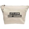 Creative Flox Borsa per trucco creativa, motivo "Let's Stop Body Shaming