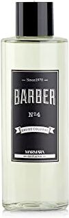 barber marmara MARMARA BARBER Eau de Cologne 500ml No.4 in Glass Flacon After Shave Men Shaving Water Men, Refreshed Cools Long Lasting Fragrance Disinfettare 70% Alcol (1x No.4 (500ml))