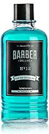 barber marmara No.12 Eau de Cologne Men Splash Deluxe in un flacone di vetro 1x 400ml Acqua profumata After shave Rinfresca rinfrescante Profumato uomo Barber Shop Scent