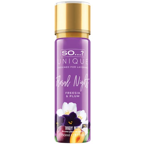SO...? So…? Unique Womens Vegan Floral Night Body Mist Fragrance Spray 150ml