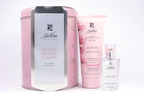 BioNike Cofanetto Set So Pure Incanto d'Amore, Fragranza Fiorita Profumo Eau de Toilette, 50 ml e Doccia Schiuma Detergente Corpo, 200 ml