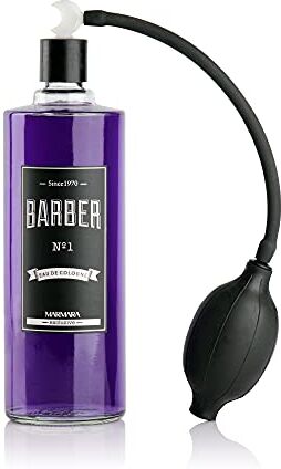 barber marmara No.1 Eau de Cologne uomo con nebulizzatore a pompa a sfera in una flacone di vetro 1x 500ml After Shave Men Acqua profumata Rinfresca e rinfresca Spray Barbershop -Spray corpo