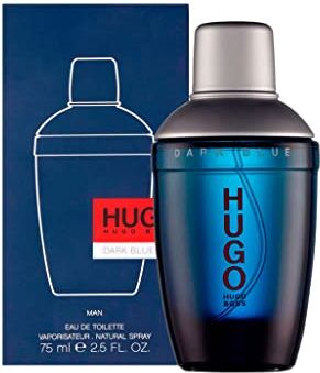 Boss Hugo Dark Blue Eau de Toilette, Uomo, 75 ml