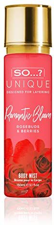 SO...? So…? Unique Womens Vegan Romantic Bloom Body Mist Fragrance Spray 150ml