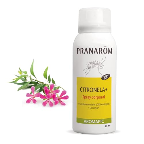 Pranarom PRANARÔM Aromapic Spray Corpo Citronella+ Bio Efficacia 7 Ore Oli Essenziali Naturali e BIO 75 ml