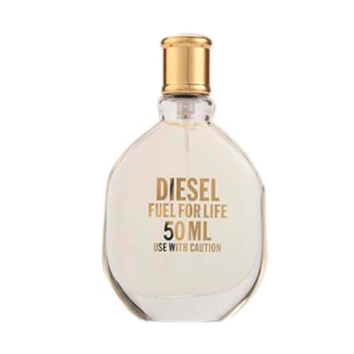 Diesel Fuel for Life, Eau de Parfum Donna, 50 ml, Profumo Floreale Cipriato