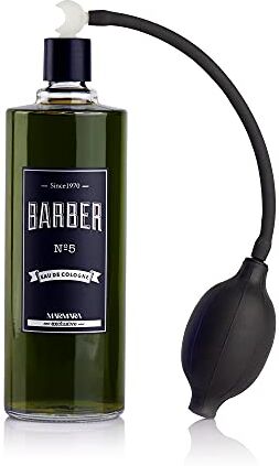 barber marmara Eau de Cologne No.5 Eau de Cologne da uomo, con pompa a sfera, nebulizzatore in flacone da 500 ml, After Shave Men – Acqua profumata – Acqua da barba – Barbershop Spray