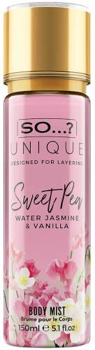 SO...? So…? Unique Womens Vegan Sweet Pea Body Mist Fragrance Spray 150ml