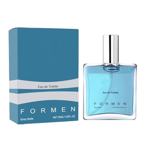 LDadgf Eau de Toilette Spray Uomo Fragranza Lunga Durata Fresca Naturale Elegante Affascinante Incontri Atmosfera Profumo 50ml Aroma Senza Acqua (Sky Blue, Taglia unica)