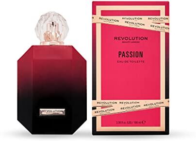 Revolution Beauty London Eau de toilette da donna, profumo per tutto il giorno, Passion, 100 ml