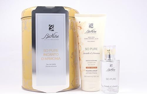 BioNike Cofanetto Set Regalo So Pure Incanto d'Armonia, Fragranza di Golden Vanilla e Iris Profumo Eau de Toilette, 50 ml e Doccia Schiuma Detergente Corpo, 200 ml