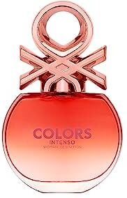 , Rose Intenso di United Colors, Eau de Parfum per donna, Lunga durata, Fragranza intensa, giovane e fresca,Note floreali e fruttate, ottime da indossare tutti i giorni, 50 ml