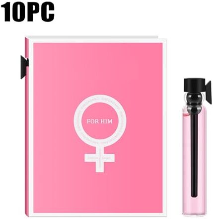 Generic 10 pezzi 2 ml attrattivi per donne scientificamente formulati attraenti rinfrescanti attraenti profumi portatili fragranze di lunga durata per donne uomini ragazzi ragazze Profumi (Pink, One Size)