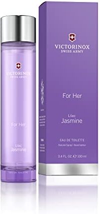 Victorinox Swiss Army For Her Lilac Jasmine, Eau de Toilette da donna, profumo con bacche e lilla, floreale e sensuale, vegano, 100 ml,