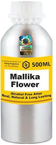 Parag fragrances Mallika Flower Attar 500 ml Wholesale Pack Attar (Alcohol Free, Long Lasting Attar For Men – Women & Religious Use) Worlds Best Attar Oil Scent