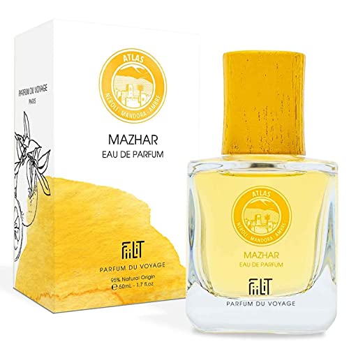 Voyage Mazhar Atlas Natural Eau De Parfum 50 Ml Unisex Spray Eau De Parfumbile Fiori D'Arancio Orientale Floreale Neroli (6,5 X 10,5 X 5)