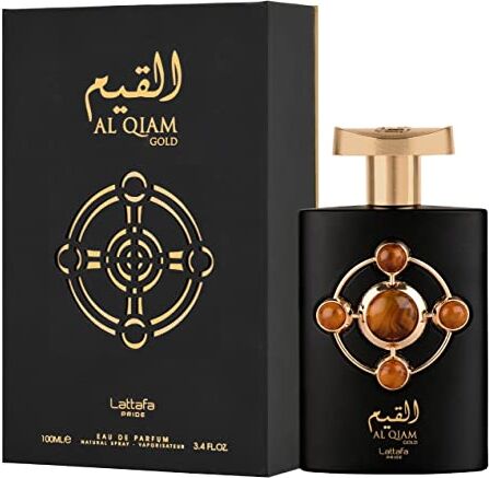 Lattafa Profumi Al Qiam Gold for Unisex Eau de Parfum Spray, 3.4 Ounce