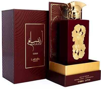 Lattafa Perfumes Ansaam Gold Eau De Parfum Spray for Unisex, 3.4 Ounce