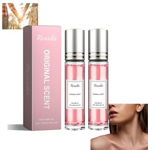 Generic Love Perfume Gelsomino Orchidea Pesca Arancia Fruttato Ricco Feromone del Desiderio Profumo a Sfera Profumo Lunga Durata Migliora la Vitalità e lo Spirito 10ml (2 pezzi)