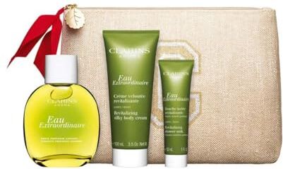 Clarins EAU EXTRAORDINAIRE 100 ML VP + CREMA CORPORAL 100 ML + GEL DE DUCHA 30 ML SET REGALO