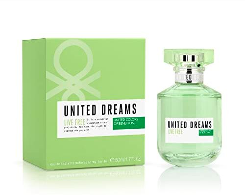 United Eau de Toilette Spray per Donne,Fragranza Floreale Fruttata con Agrumi, Tè, Mela Verde e Fiori d'Arancio , 50 ml