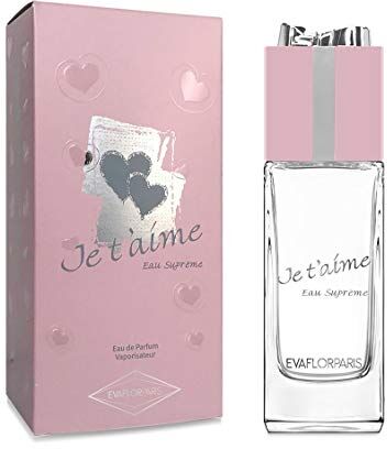 EVAFLORPARIS JE T’AIME Eau Suprême • Eau de Parfum 100ml • Profumo donna • Spray • Per Lei •