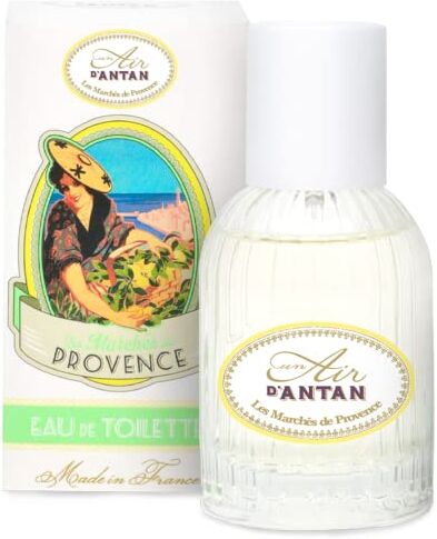 Un Air d'Antan Un Air d’Antan® Eau de Toilette Vintage Fresca e Frizzante Provence per Donna e Uomo. Profumo Originale Combinazione Verbena, Limone e Bergamotto, 55ml, Per un Viaggio nel Cuore della Provenza…