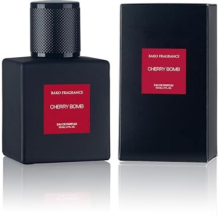 BAKO Fragrance Cherry Bomb   Ciliegia fruttata, Armonica Rosa Turca, Legno di Sandalo   Eau de Profumo Unisex Profumo Uomini e Donne