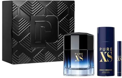 Paco Rabanne Pure Xs Excess Set Uomo Profumo Edt 100ml Deodorante 150ml E Profumo Da Viaggio 10ml