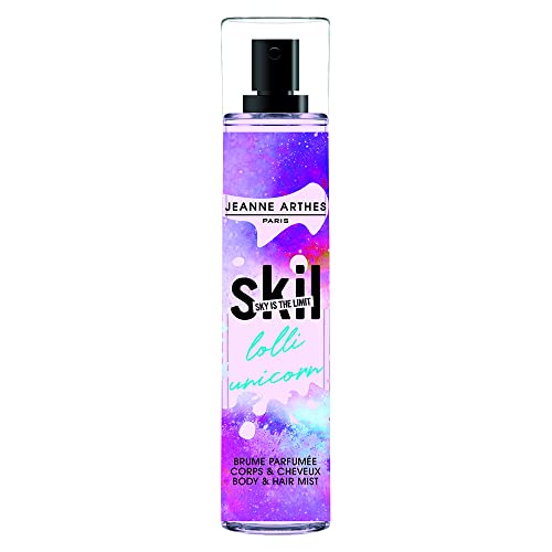 Jeanne Arthes SKIL – Nebbia profumata da donna – Lolli Unicorn – Collezione Milky Way – Made in France – Flacone ricaricabile, 250 ml