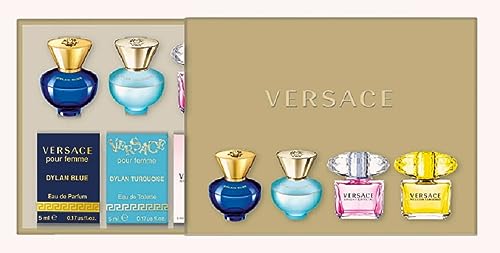 Versace Set regalo di mini taglie di profumo da donna (4 da 5 ml)