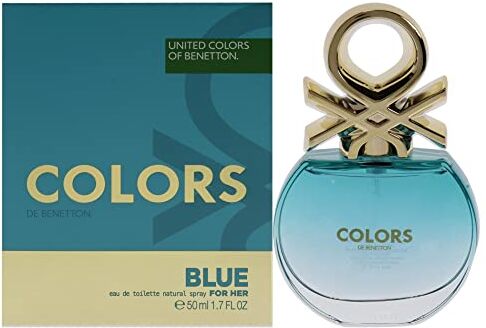 , Blue from United Colors, Eau de Toilette Spray per Uomini, Fragranza Agrumata con Limone, Tequila, Coriandolo, Anguria e Note Marine 50 ml