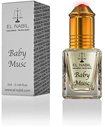 EL NABIL Musc Baby 5 ml profumo profumo –  Misk Musk Musk olio profumato per uomo e donna – Essenze essenziali naturali perfume Oil Attar Scent