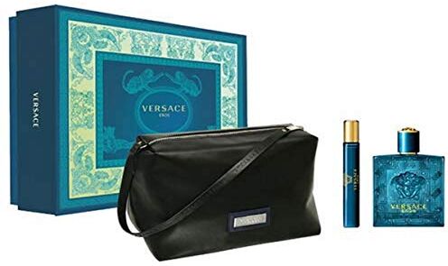 Versace Eros Eau De Toilette Spray Set 3 Piezas 100 ml