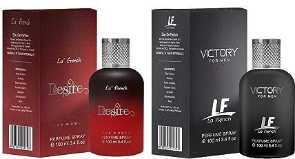 Generic Tariba Victory & Desire Profumo combinato per uomini e donne, Eau de Parfum da 100 ml + 100 ml, set di fragranze di lusso a lunga durata, profumo premium, set regalo di profumo (confezione da 2)