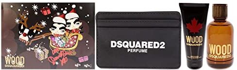 DSQUARED2 Wood EDT 100 ml + SG 100 ml + Creditcard holder M