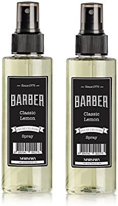 barber marmara Limon Kolonya 80° 2x150ml pompa spray   Acqua di Colonia   Dopo la rasatura   Dopobarba   Profumo di limone   Eau de Cologne   Classik acqua al limone donna e uomo