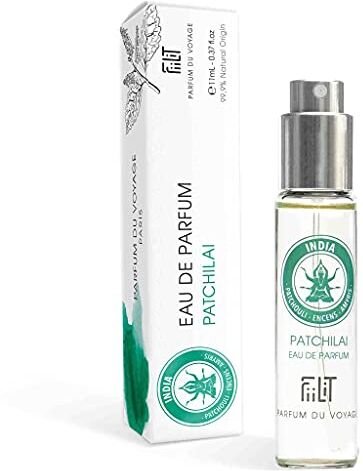 Voyage Patchilai India Eau De Parfum Naturale 11 mL Unisex Spray Eau De Parfumbile Incenso Patchouli Potente Cipro (2 X 9,3 X 2)