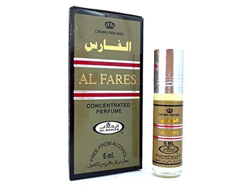 Al Rehab Profumo  Attar Authentique Senza Alcool Halal 6ml 100% Olio di Qualità superiore 6ml x 6PZ (Al Fares)