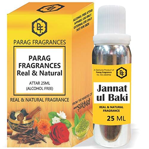 Parag fragrances Profumi Parag Jannat ul Baki Attar con bottiglia vuota (senza alcool, lunga durata, Attar naturale) Disponibile anche in 50/100/200/500