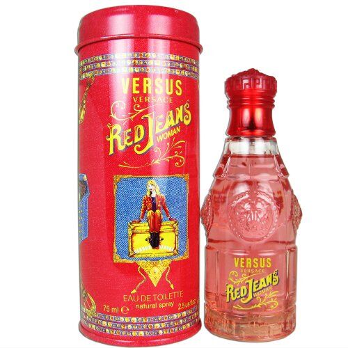 Versace Versus Red Jeans for Women Eau De Toilette Spray, 2.5 Ounce by