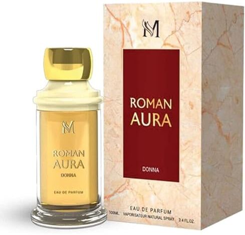 Generic Profumo Donna Eau de Parfum ROMAN AURA MONTAGE BRANDS 100ML, Idea Regalo Donna, Festa della Mamma, Profumo Floreale e Aromatico