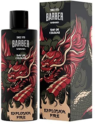 barber marmara EXPLOSION FIRE Limited Edition Eau de Cologne 500 ml   Bottiglia di vetro da uomo   Profumo da uomo   Aftershave Men   Profumo unisex – Cologne barber   8% olio profumato