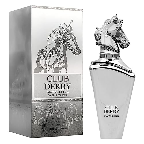 Generic Tariba, Profumo Club Derby, 100 ml, Eau de Parfum, profumo di lusso a lunga durata, profumo adatto ai viaggi, per uomini e donne (Club Derby Silver, 50 ml, confezione da 1)