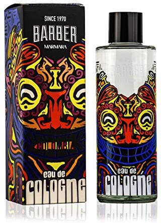 barber marmara COLOMBIA Limited Edition Eau de Cologne 500 ml   Bottiglia di vetro da uomo   Confezione regalo   Profumo da uomo   Aftershave Men   Regalo per uomini – Cologne barber